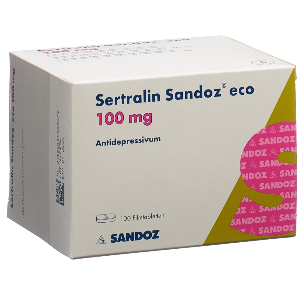 SERTRALINE Sandoz eco cpr pell 100 mg 100 pce