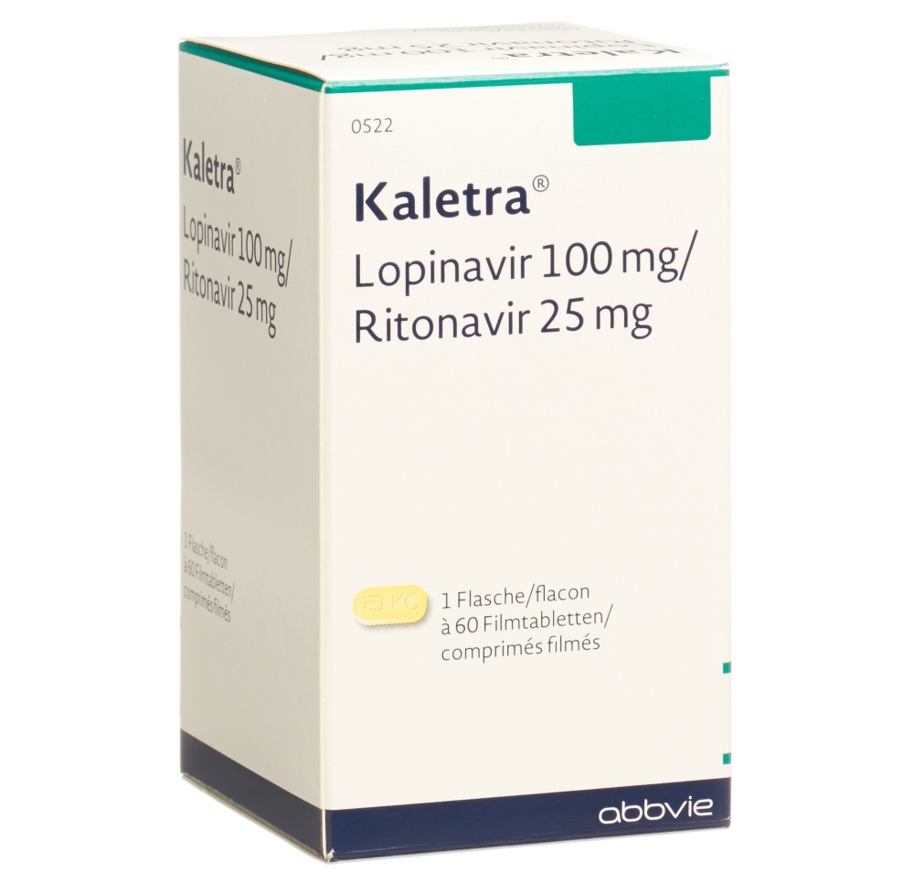 KALETRA cpr pell 100mg/25mg bte 60 pce