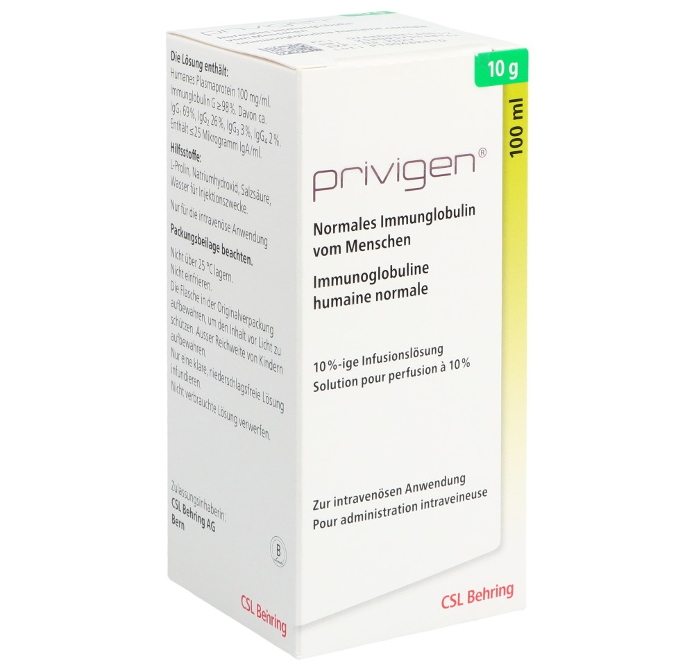 PRIVIGEN sol perf 10 g/100ml i.v. flac 100 ml