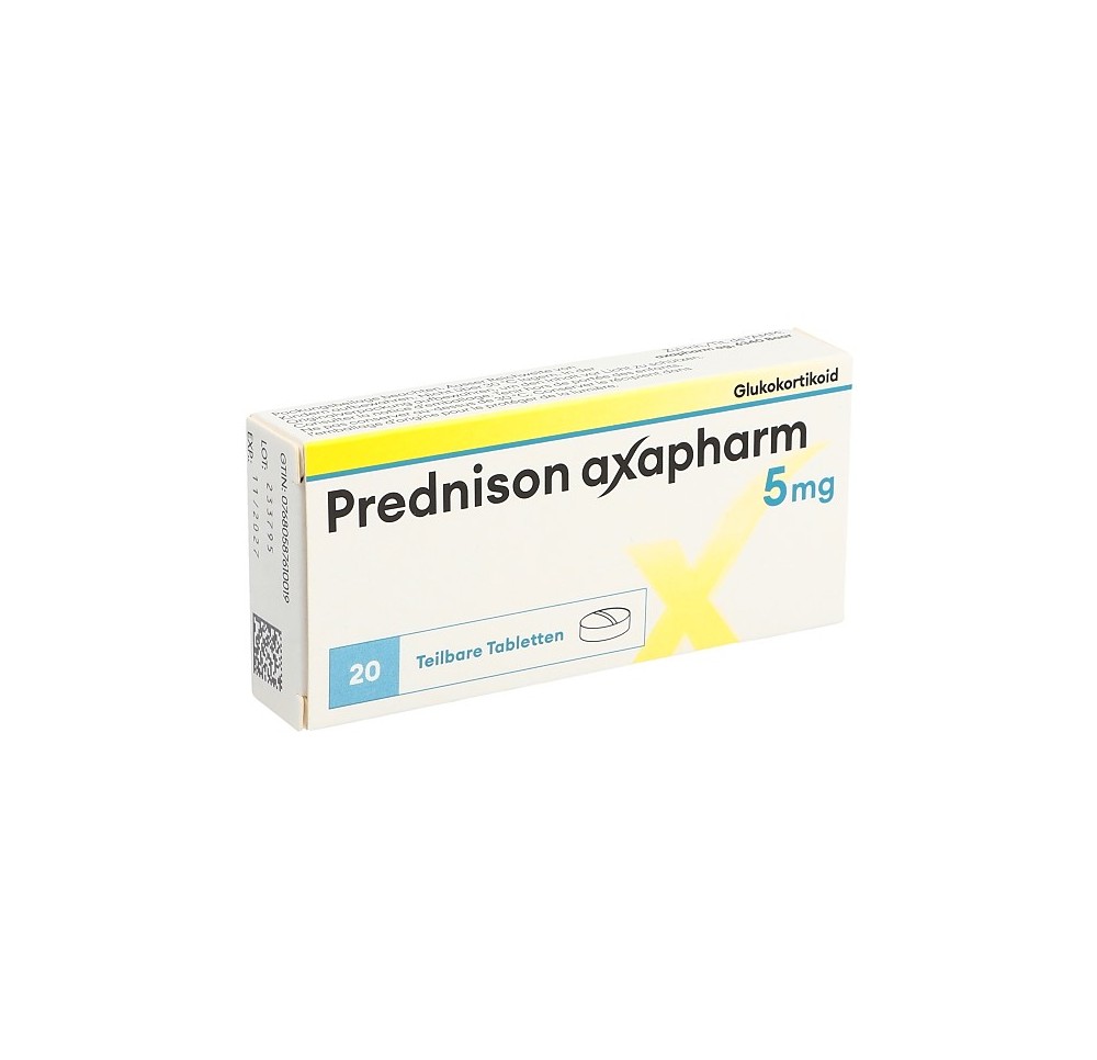 PREDNISONE axapharm cpr 5 mg 20 pce