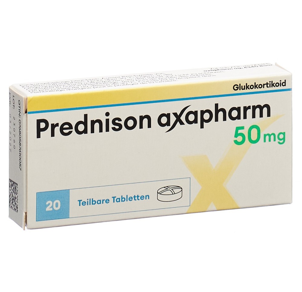 PREDNISONE axapharm cpr 50 mg 20 pce
