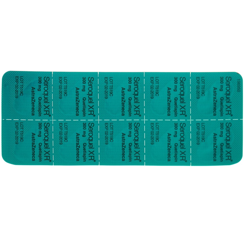 SEROQUEL XR cpr ret 300 mg 100 pce