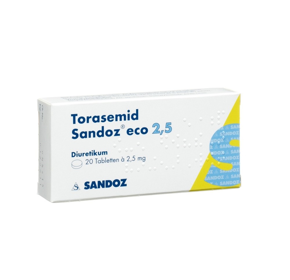 TORASEMIDE Sandoz eco cpr 2.5 mg 20 pce