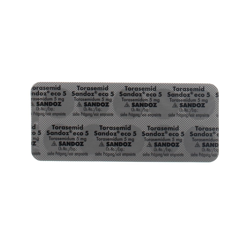 TORASEMIDE Sandoz eco cpr 5 mg 100 pce