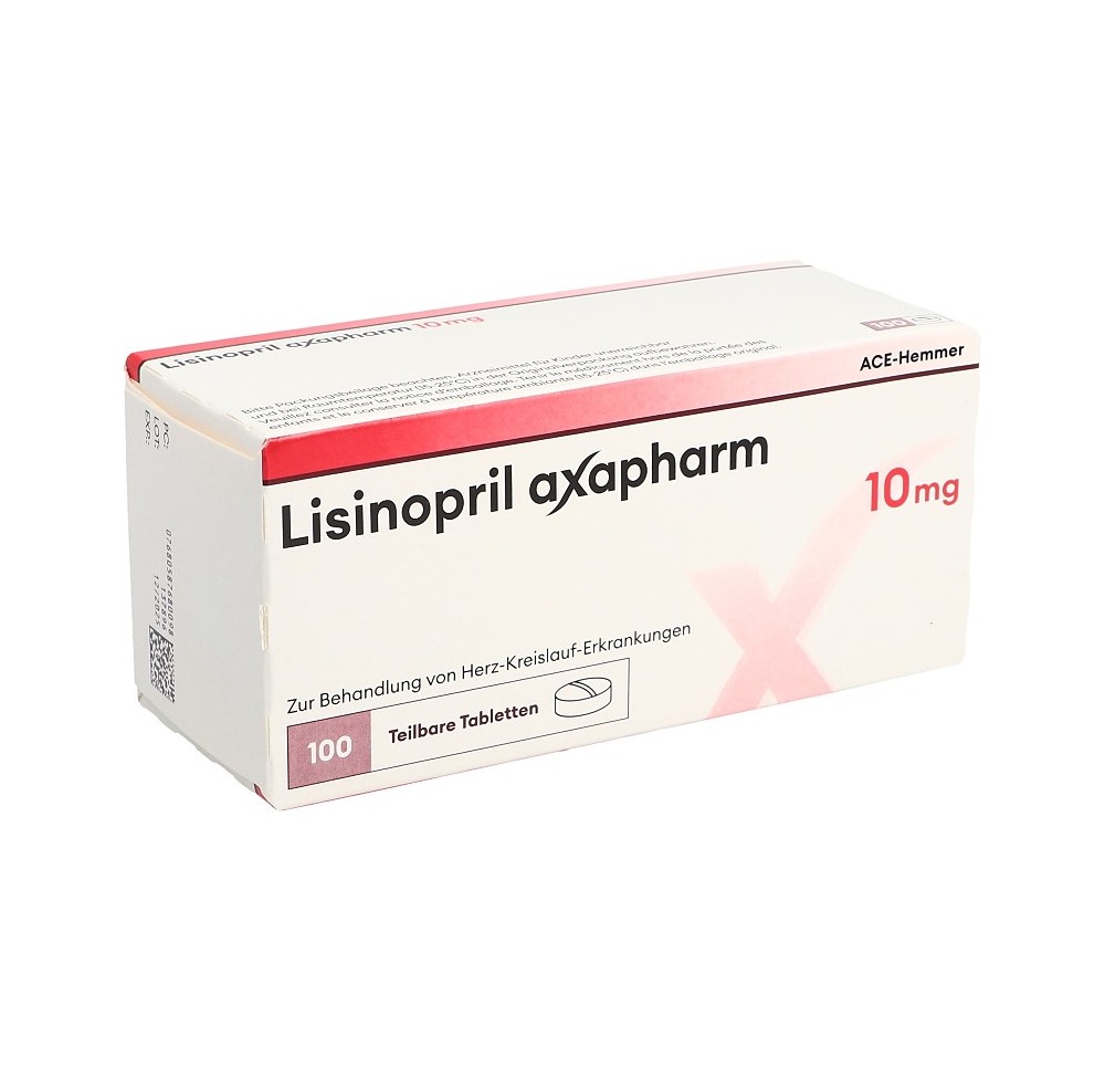 LISINOPRIL axapharm cpr 10 mg 100 pce