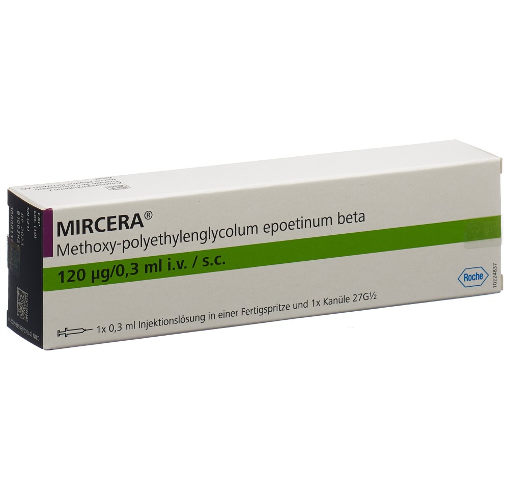 MIRCERA sol inj 120 mcg/0.3 ml ser pré