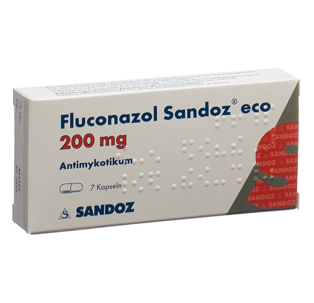 FLUCONAZOLE Sandoz eco caps 200 mg 7 pce