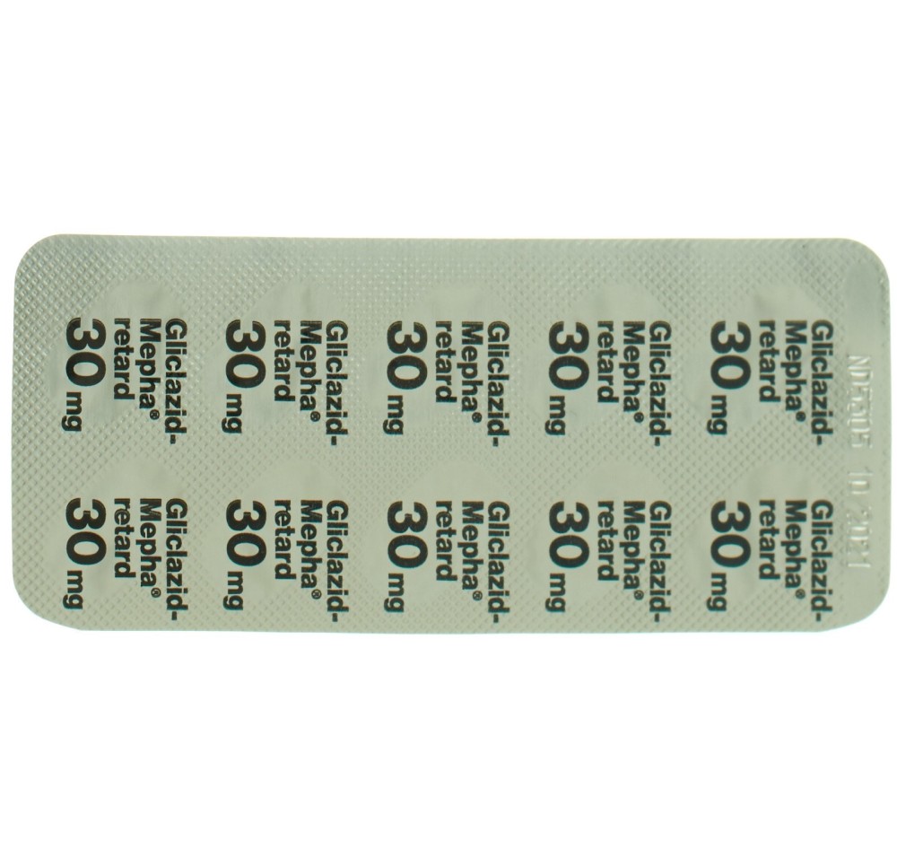 GLICLAZID Mepha retard depotabs 30 mg 120 pce