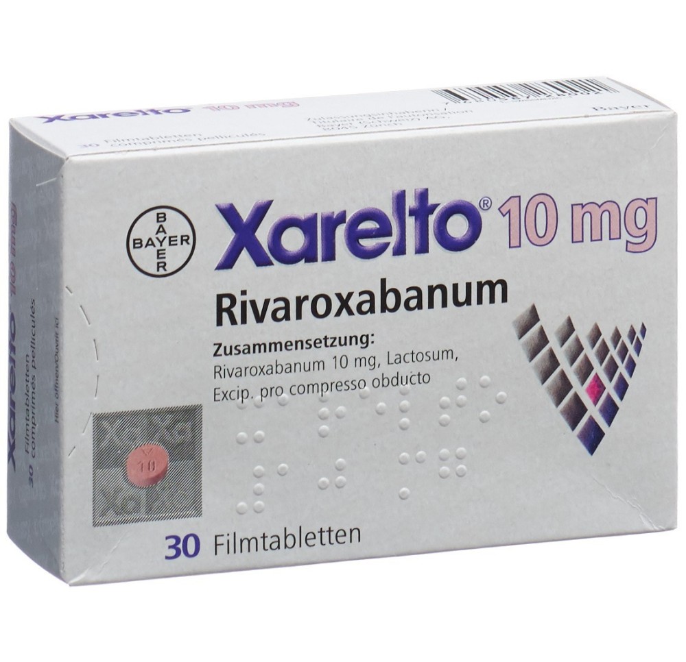 XARELTO cpr pell 10 mg 30 pce