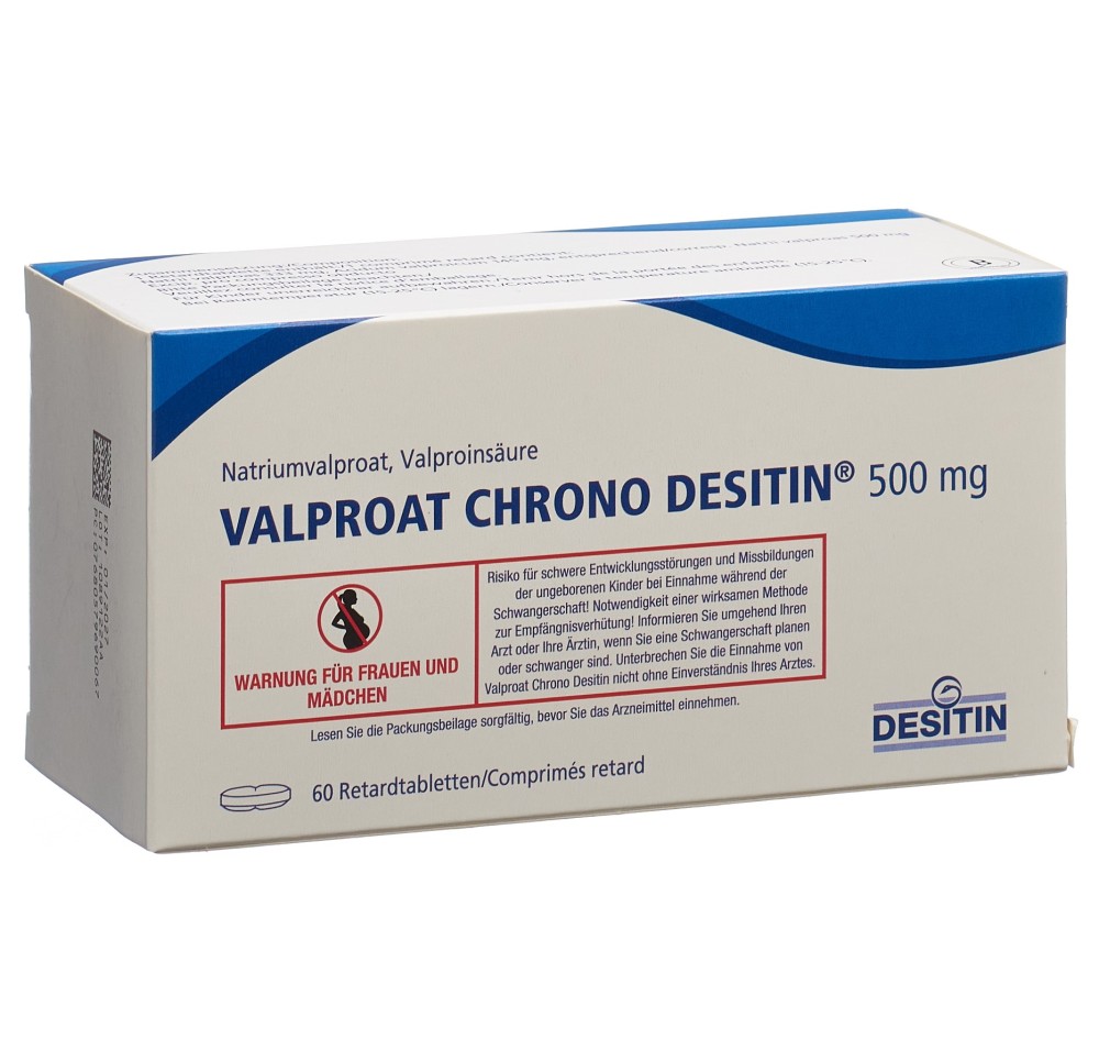 VALPROAT CHRONO Desitin cpr ret 500 mg 60 pce