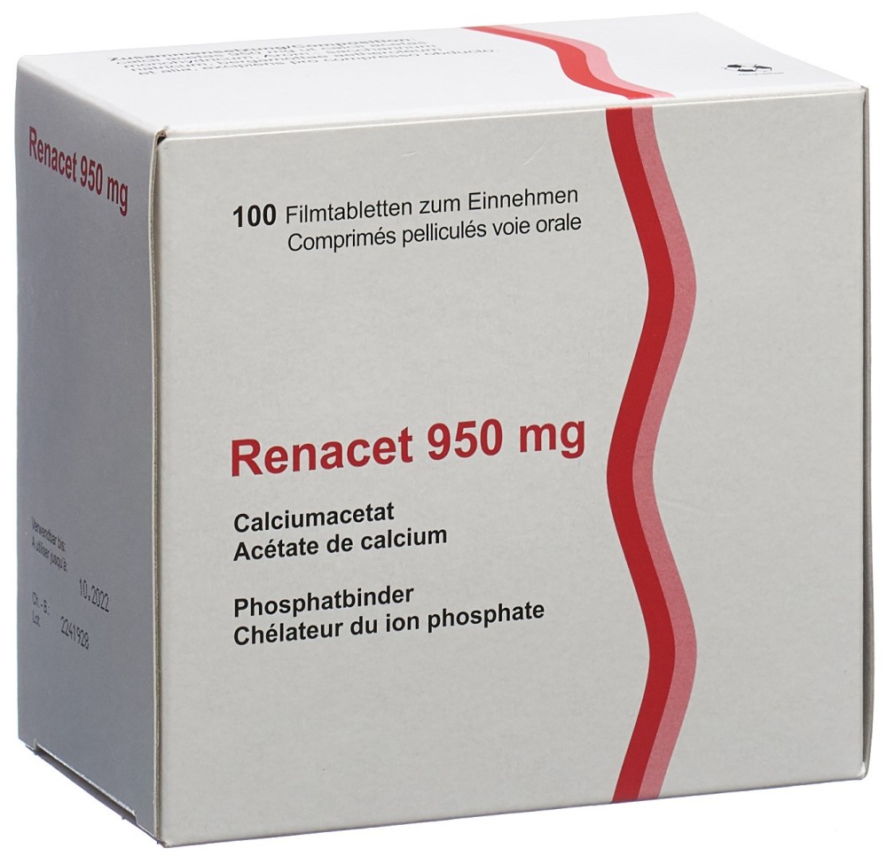 RENACET cpr pell 950 mg 100 pce