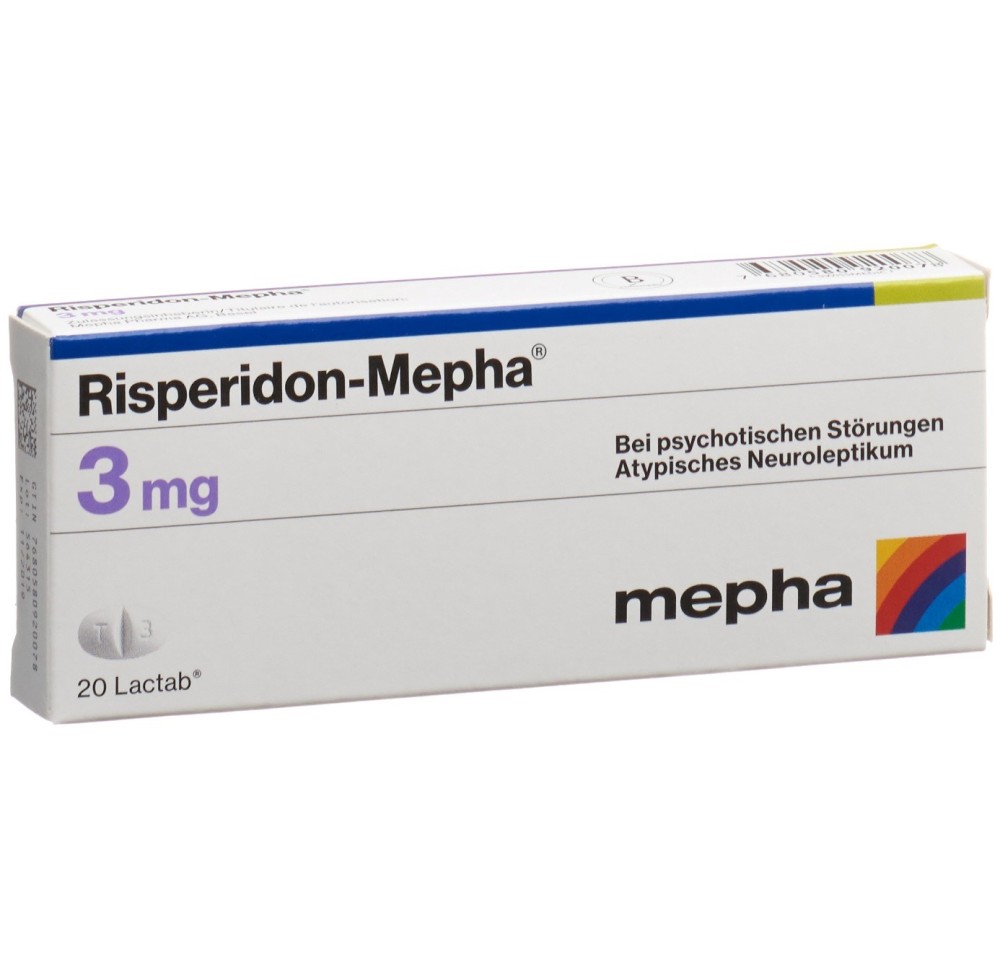 RISPERIDON Mepha Lactab 3 mg 20 pce