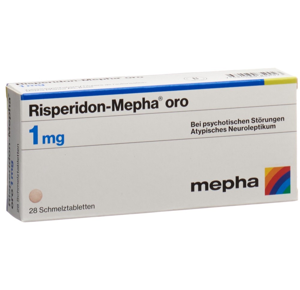 RISPERIDON Mepha oro cpr orodisp 1 mg 28 pce