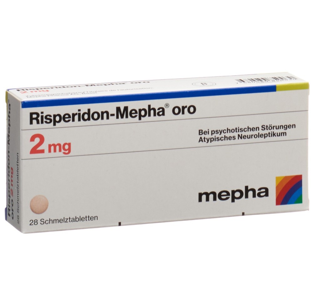 RISPERIDON Mepha oro cpr orodisp 2 mg 28 pce