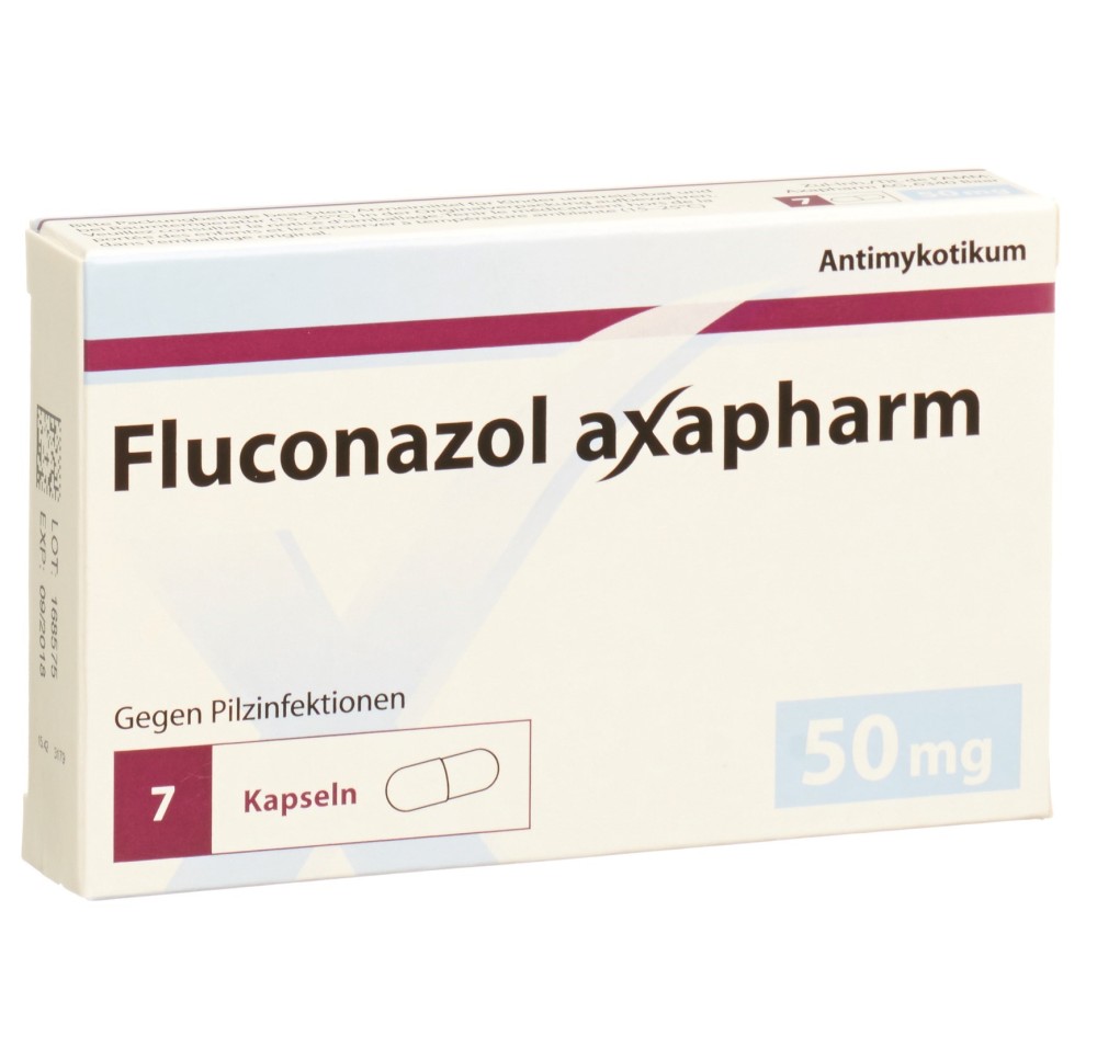 FLUCONAZOLE axapharm caps 50 mg 7 pce