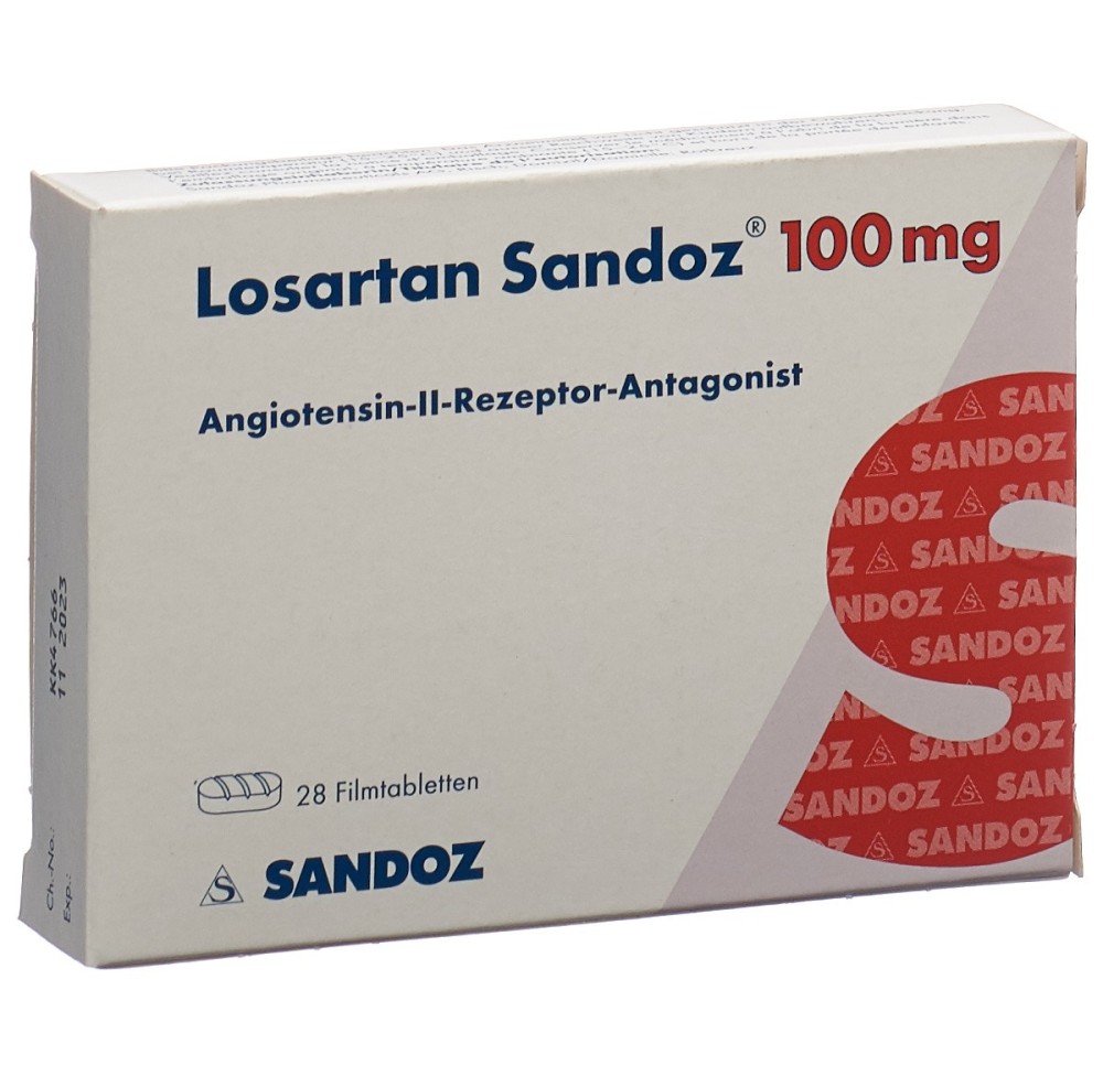 LOSARTAN Sandoz cpr pell 100 mg 28 pce