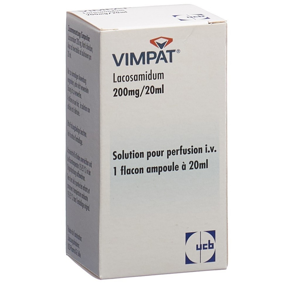 VIMPAT sol perf 200 mg/20ml i.v. flac 20 ml
