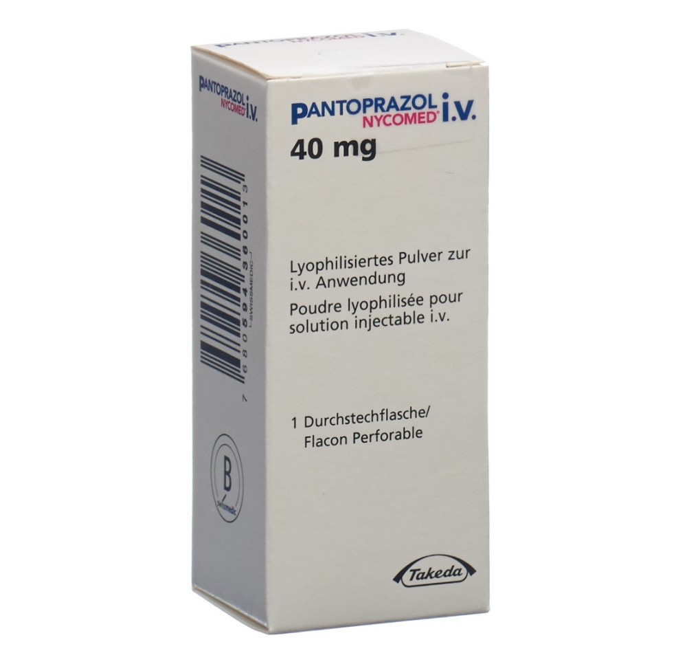 PANTOPRAZOL Nycomed 40 mg i.v flac