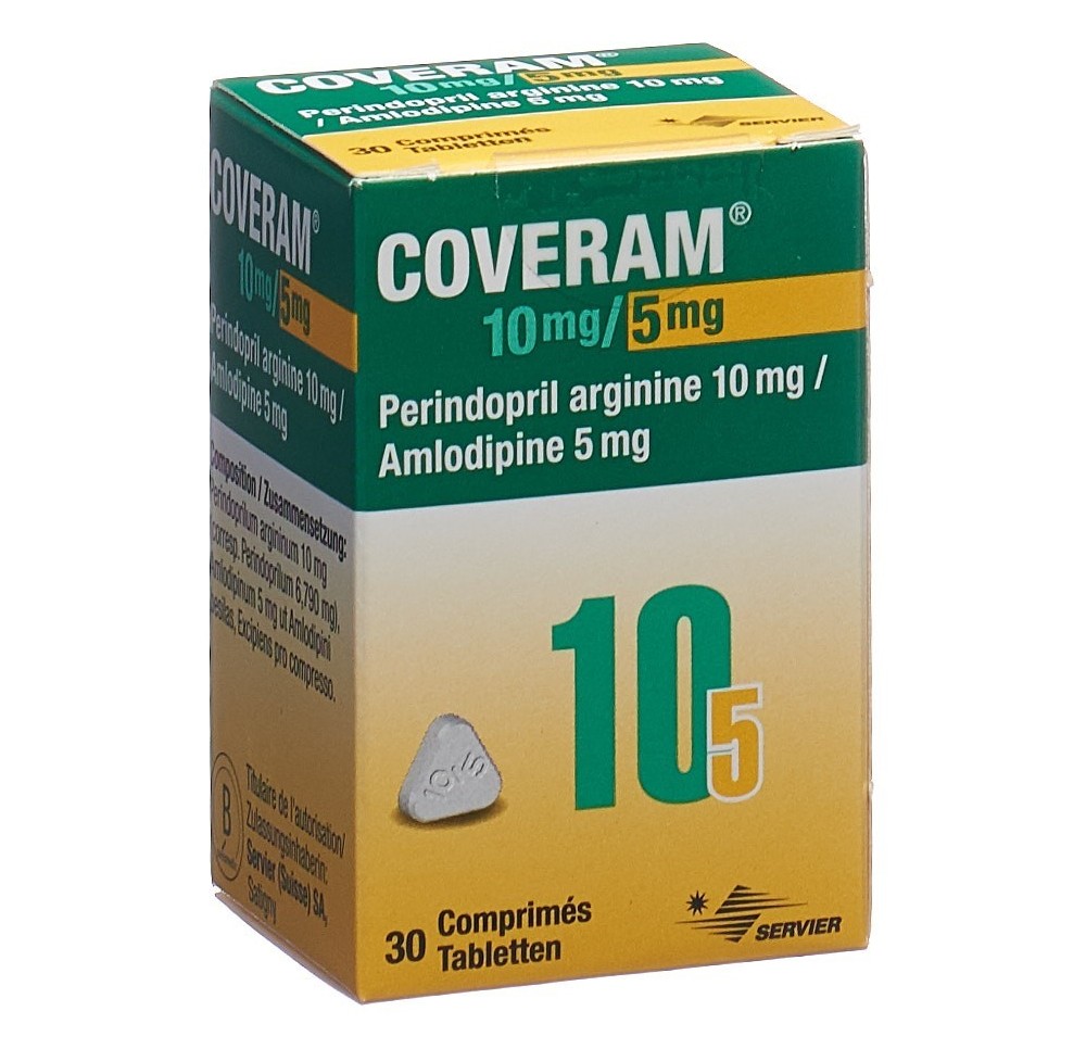 COVERAM cpr 10/5 mg bte 30 pce