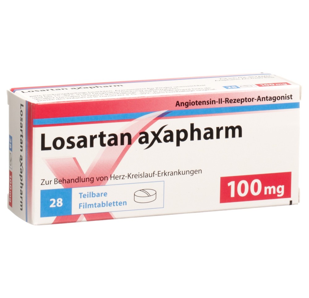 LOSARTAN axapharm cpr pell 100 mg 28 pce