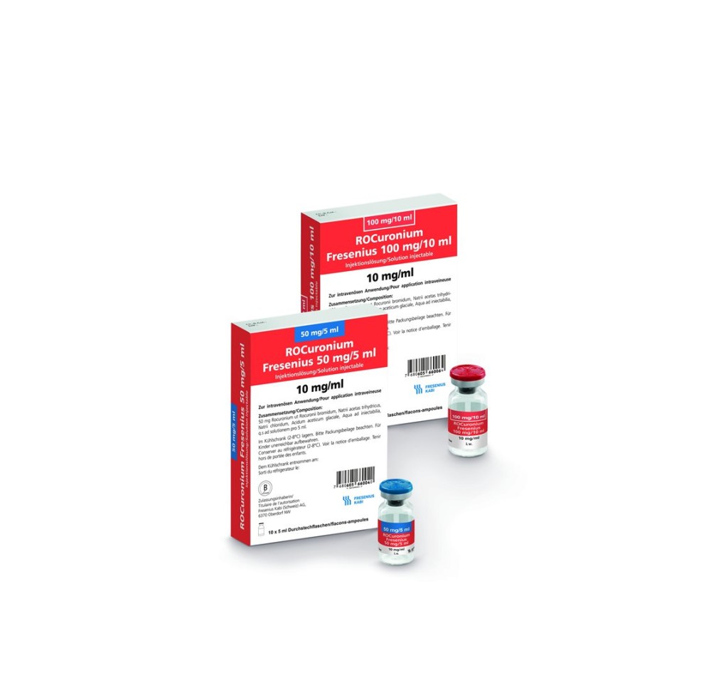ROCURONIUM Fresenius 100 mg/10ml (2-8°C) 10 pce