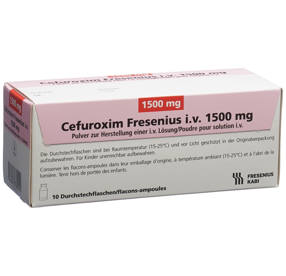 CEFUROXIM Fresenius i.v. 1500 mg flac 10 pce