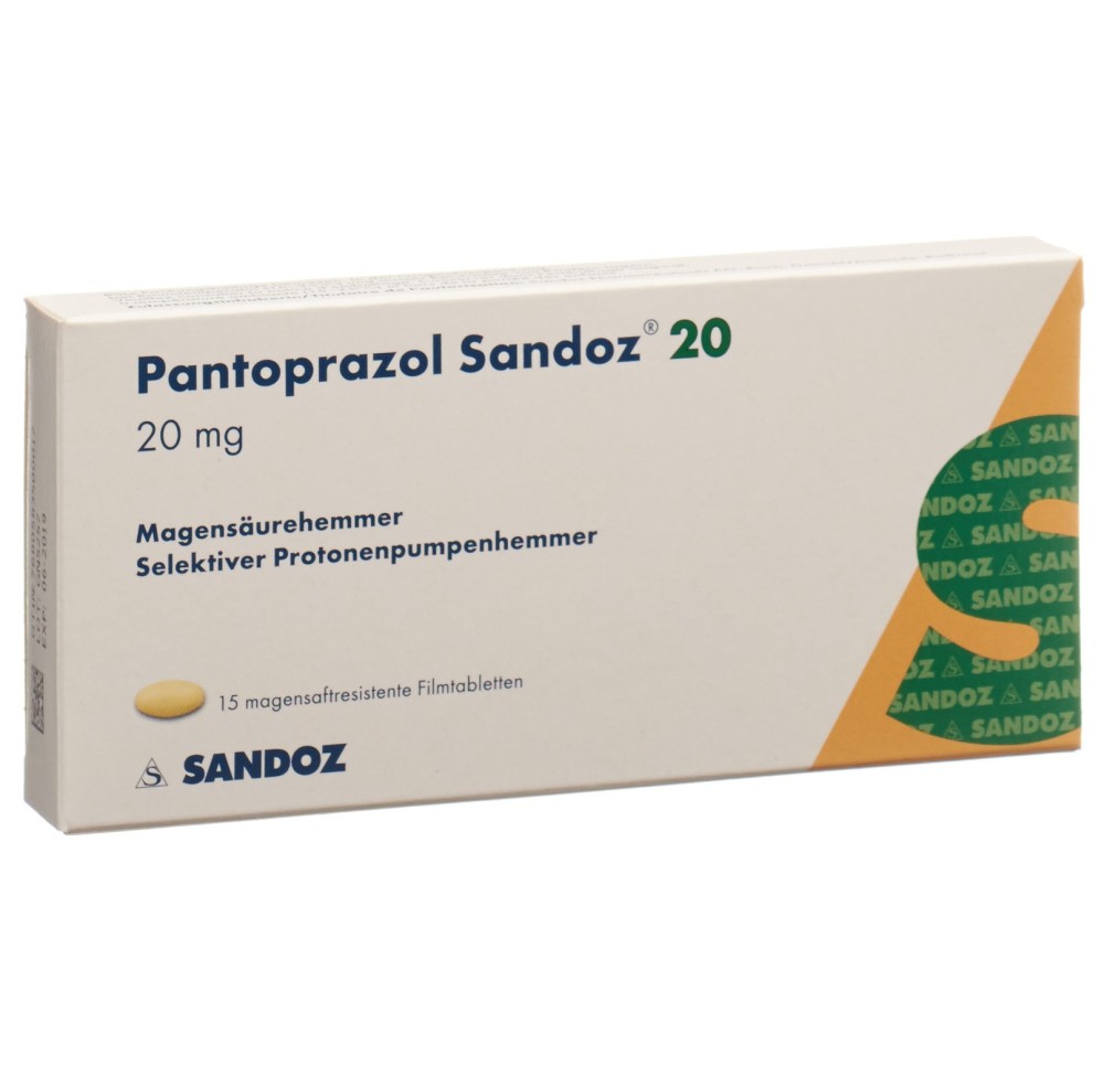 PANTOPRAZOLE Sandoz cpr pell 20 mg 15 pce