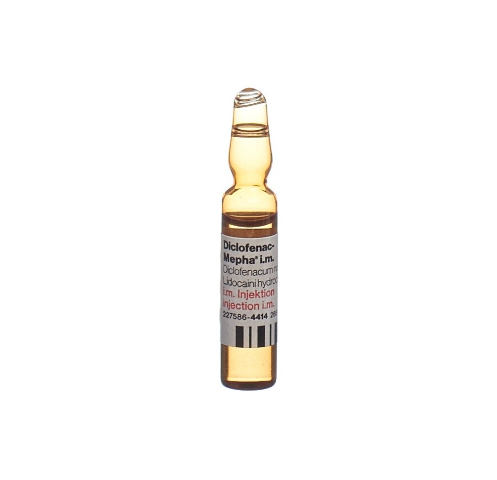 DICLOFENAC Mepha sol inj 75 mg/2ml 50 amp 2 ml