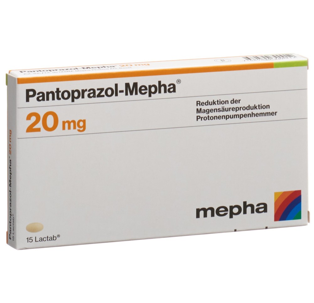 PANTOPRAZOL Mepha Lactab 20 mg 15 pce