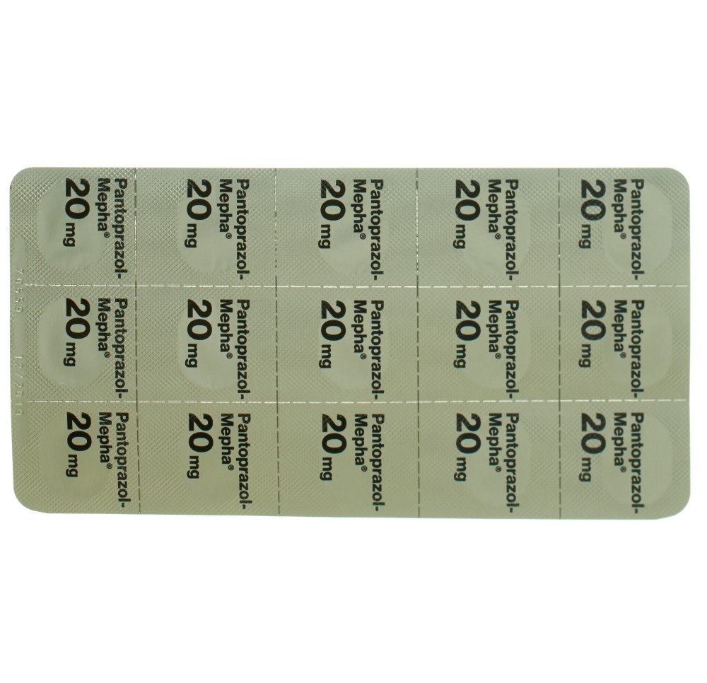 PANTOPRAZOL Mepha Lactab 20 mg 60 pce