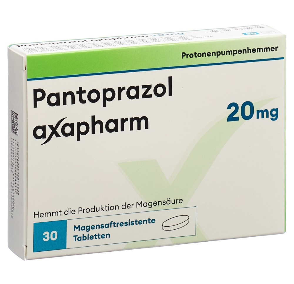 PANTOPRAZOLE axapharm cpr 20 mg 30 pce