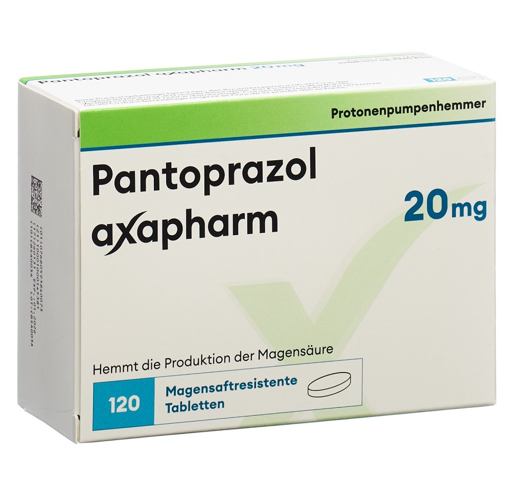 PANTOPRAZOLE axapharm cpr 20 mg 120 pce