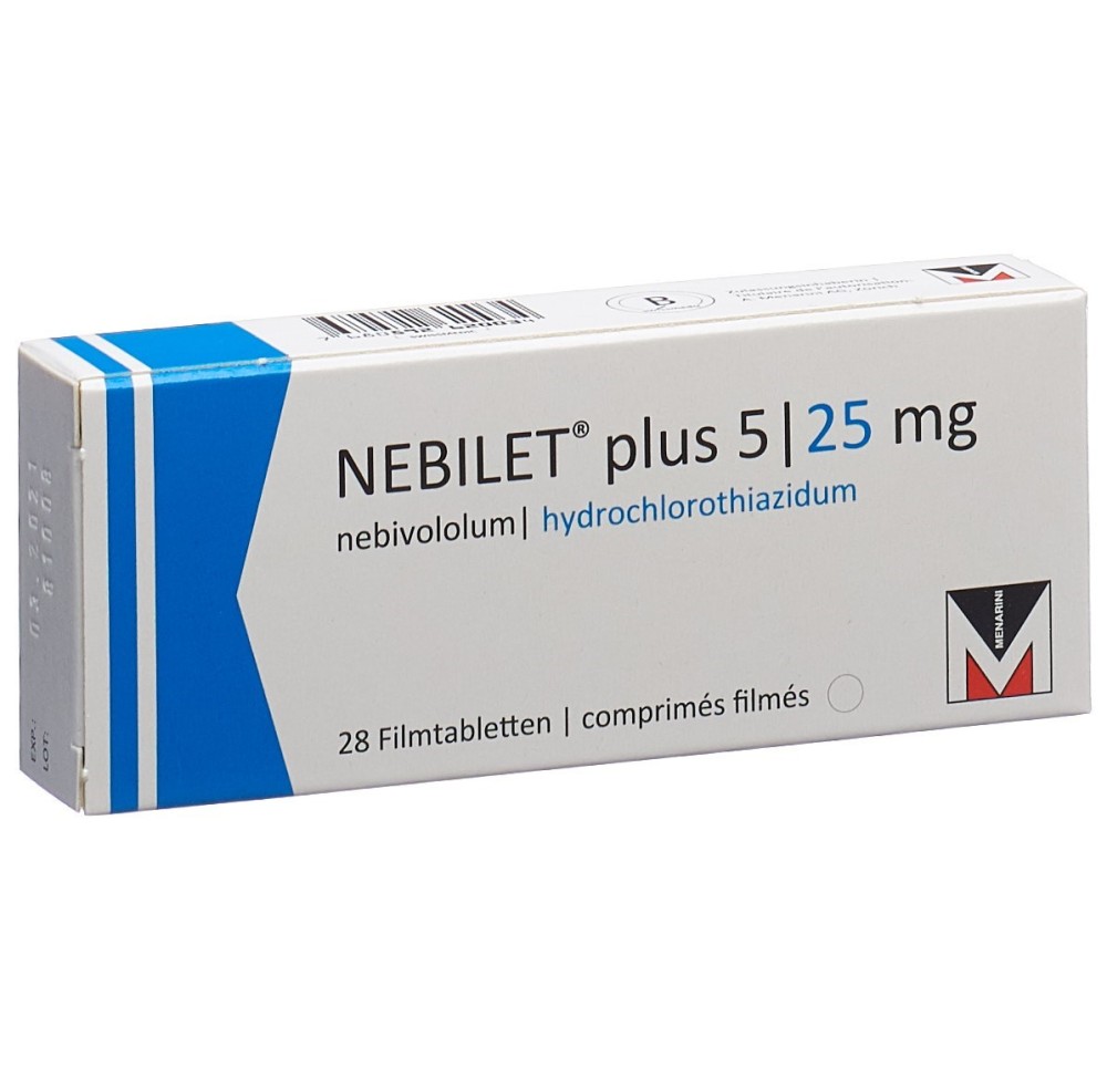 NEBILET plus cpr pell 5/25 mg 28 pce