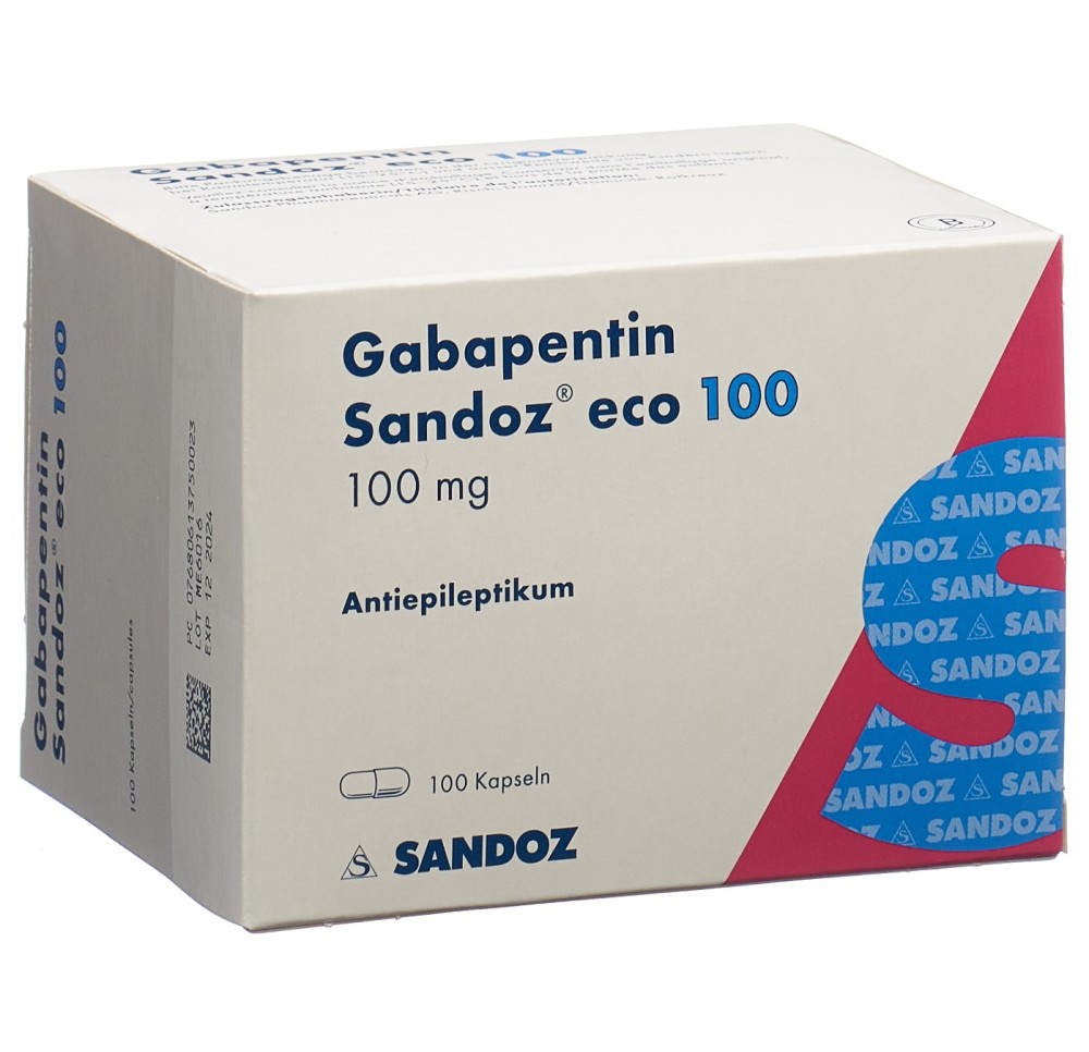 GABAPENTINE Sandoz eco caps 100 mg 100 pce