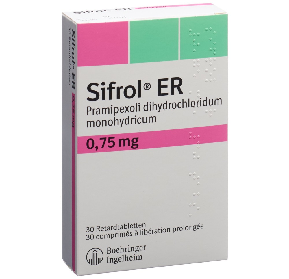 SIFROL ER cpr ret 0.75 mg 30 pce