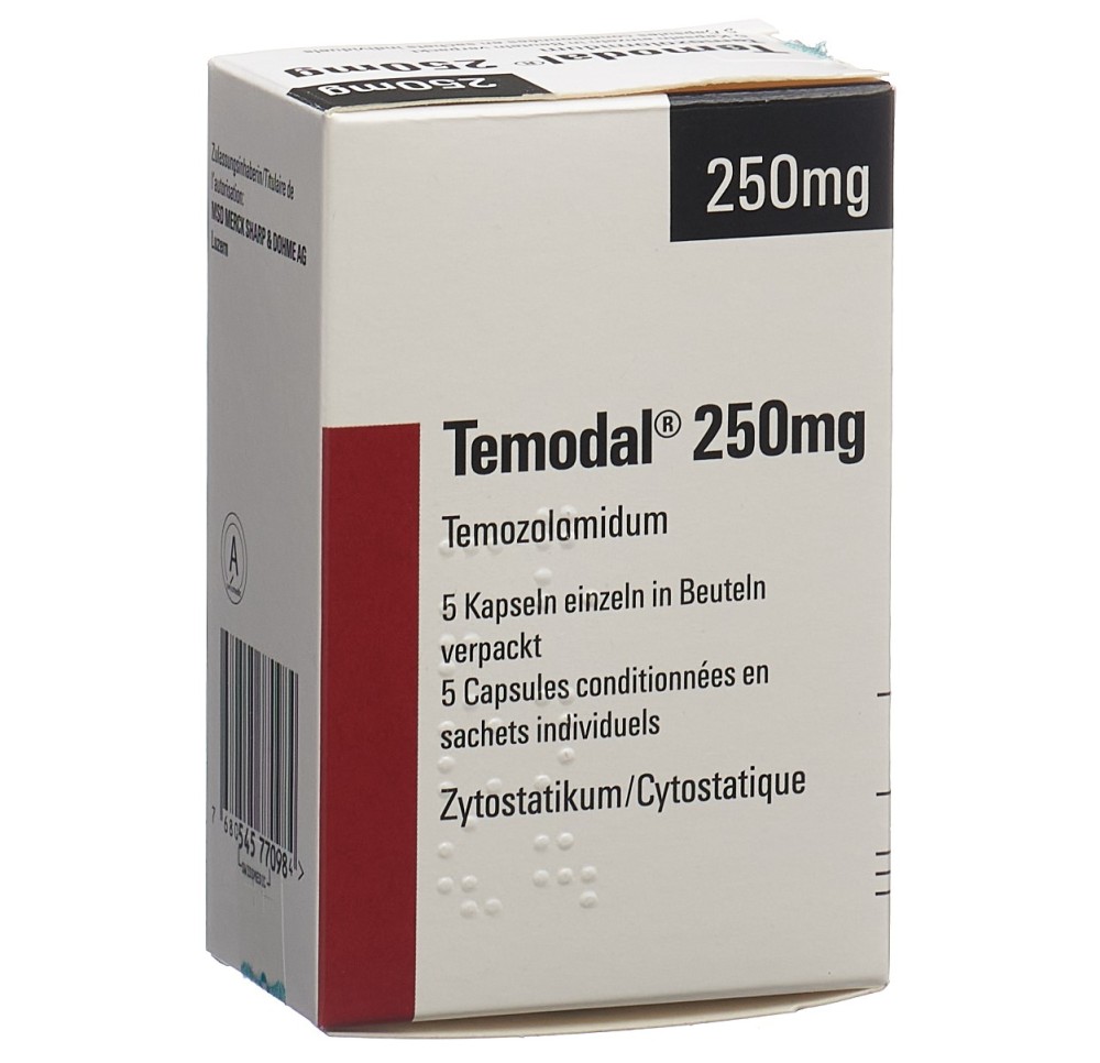 TEMODAL caps 250 mg sach 5 pce