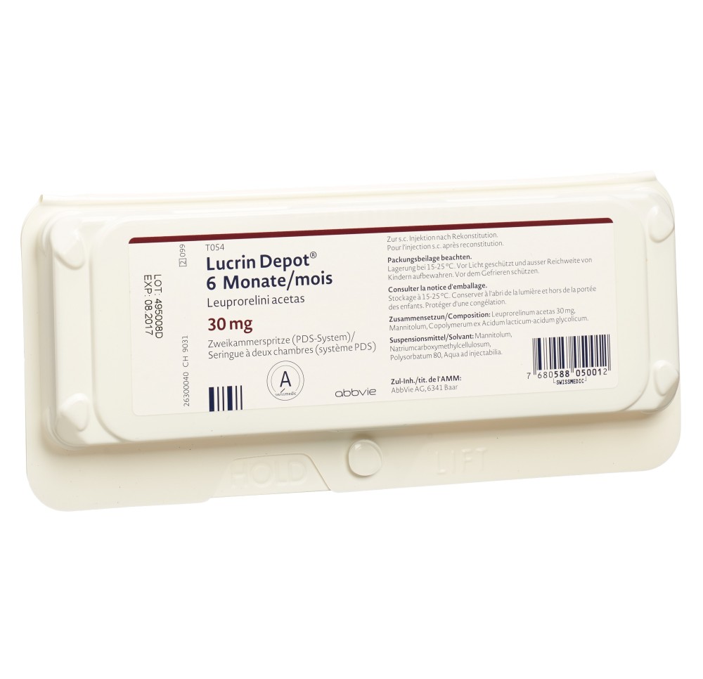 LUCRIN DEPOT PDS subst sèche 30 mg ser pré