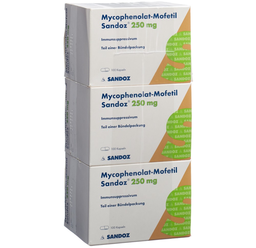MYCOPHENOLAT-MOFETIL Sandoz caps 250 mg 300 pce