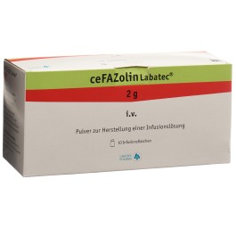 CEFAZOLINE Labatec subst sèche 2 g flac 10 pce