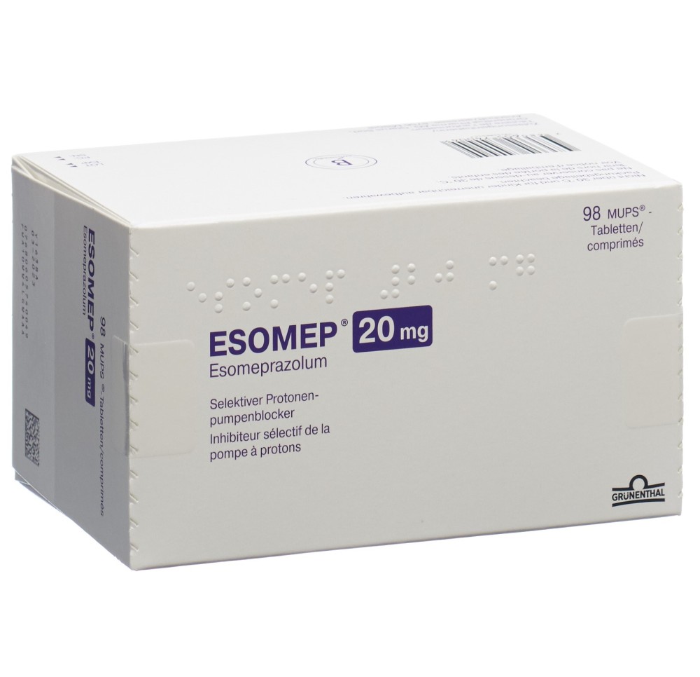 ESOMEP MUPS cpr 20 mg 98 pce