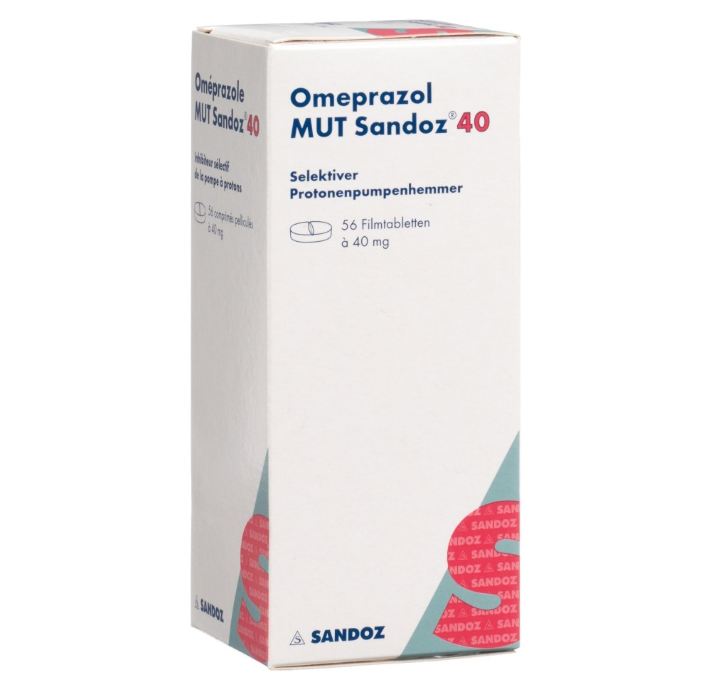 OMEPRAZOLE MUT Sandoz cpr pell 40 mg bte 56 pce