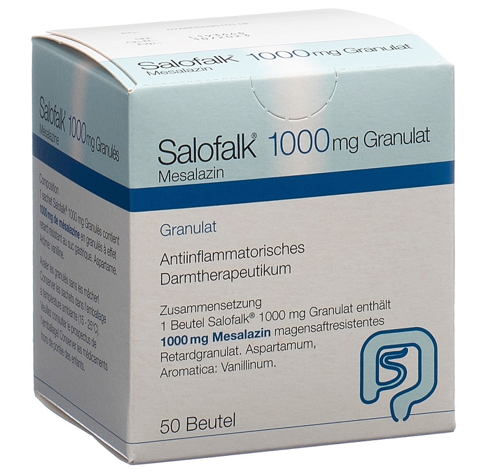 SALOFALK gran 1000 mg sach 50 pce