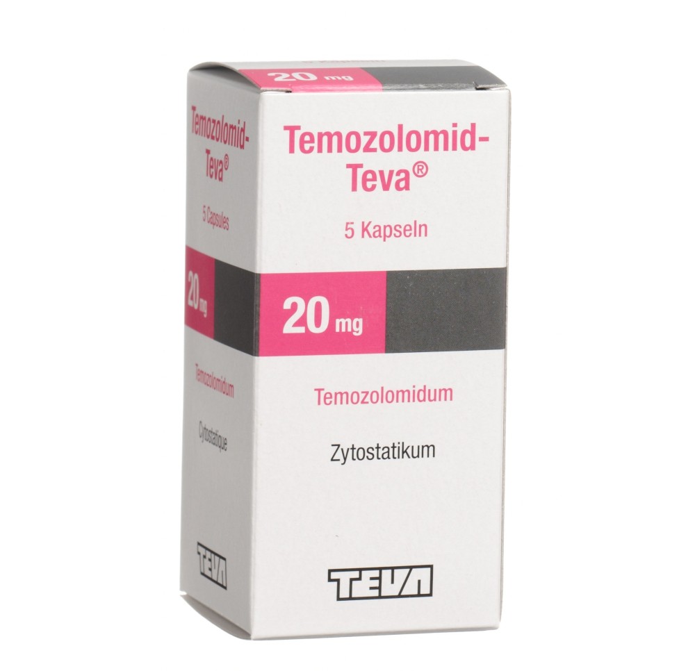 TEMOZOLOMID Teva caps 20 mg fl 5 pce