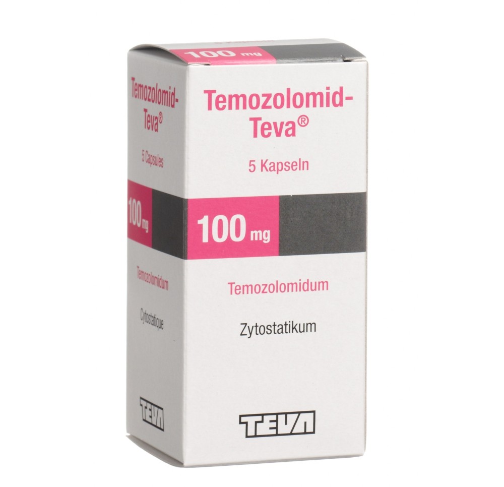 TEMOZOLOMID Teva caps 100 mg fl 5 pce