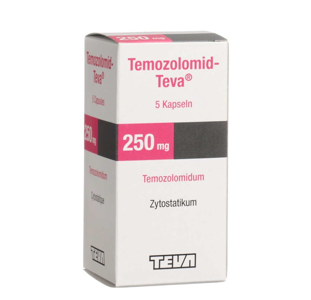 TEMOZOLOMID Teva caps 250 mg fl 5 pce