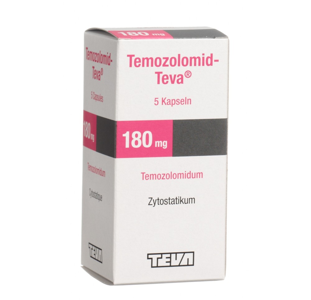 TEMOZOLOMID Teva caps 180 mg fl 5 pce