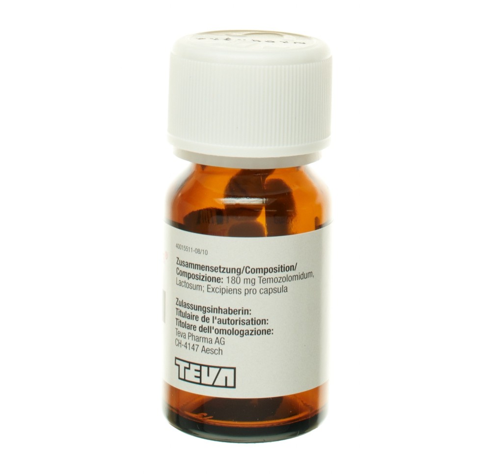 TEMOZOLOMID Teva caps 180 mg fl 20 pce