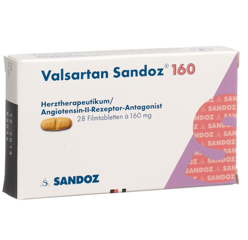VALSARTAN Sandoz cpr pell 160 mg 28 pce