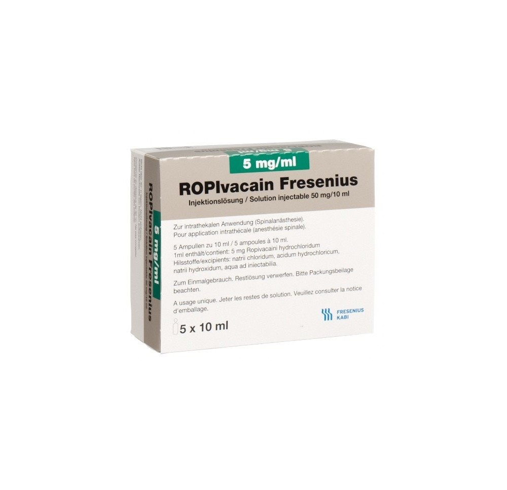 ROPIVACAIN Fresenius 5 mg/ml 10ml amp 5 pce