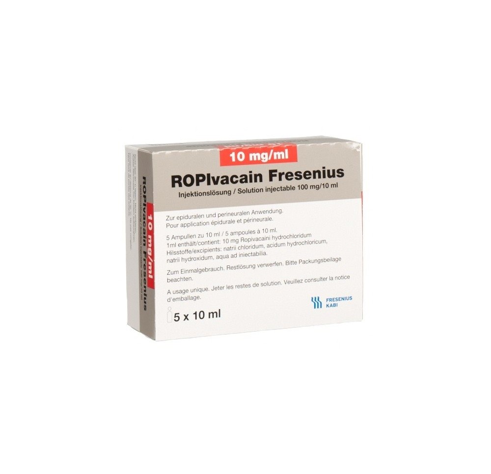 ROPIVACAIN Fresenius 10 mg/ml 10ml amp 5 pce